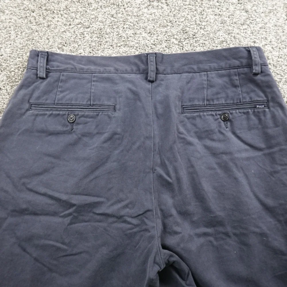 Polo Ralph Lauren Shorts Mens 33 Blue‎ Chino Golf Classic Fit Flat Front Casual